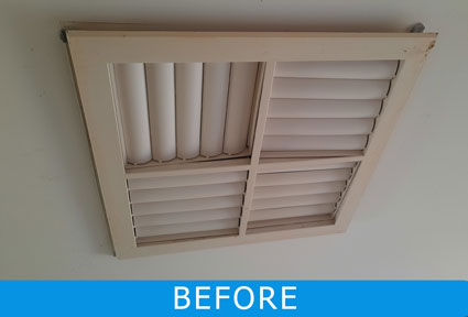 Celing Vent Before Replacement